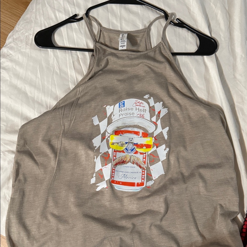 Tan/grey Graphic Tank Top Dale